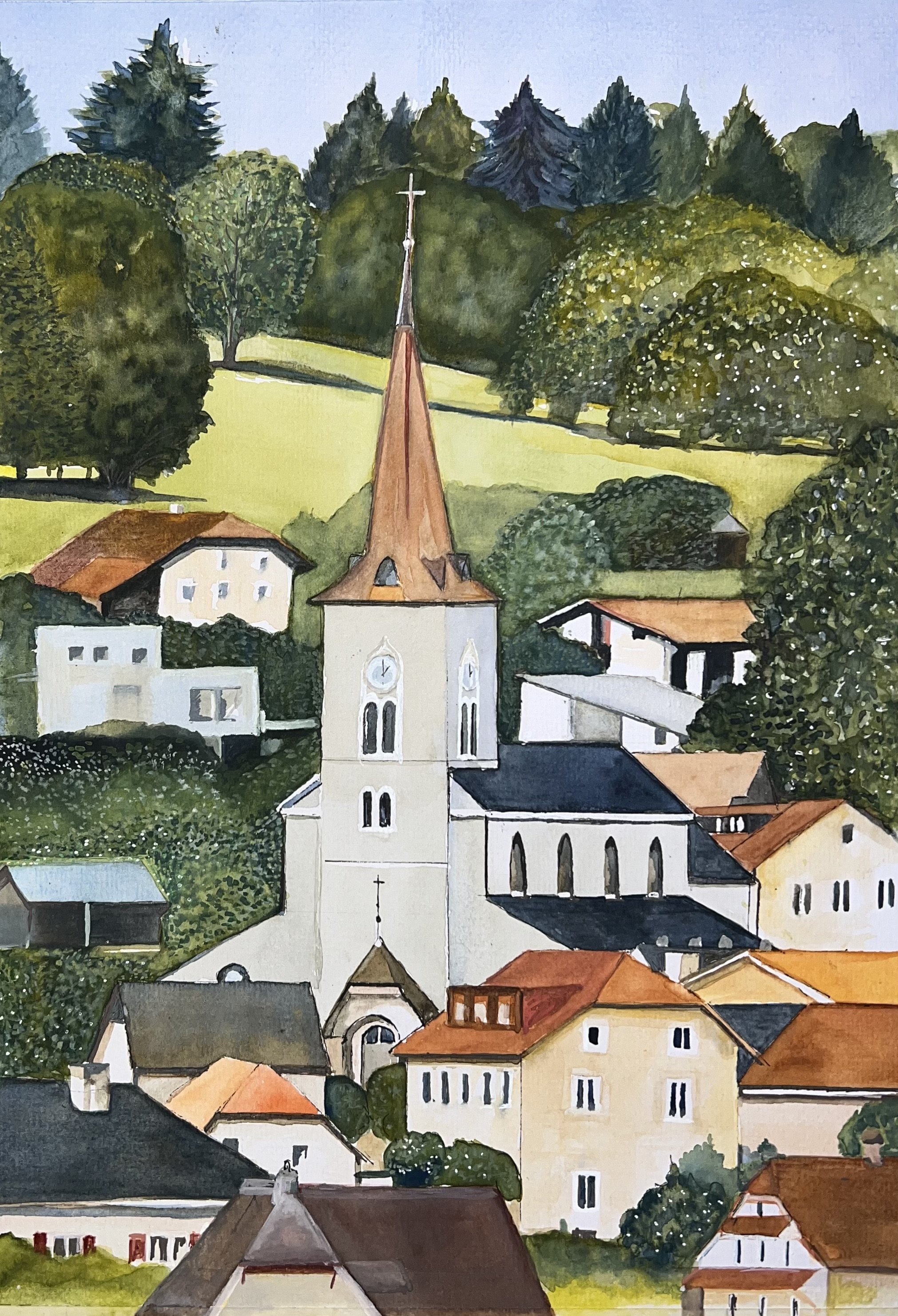 L'ancienne église Saint-Hubert, devenue l'Espace la Velle